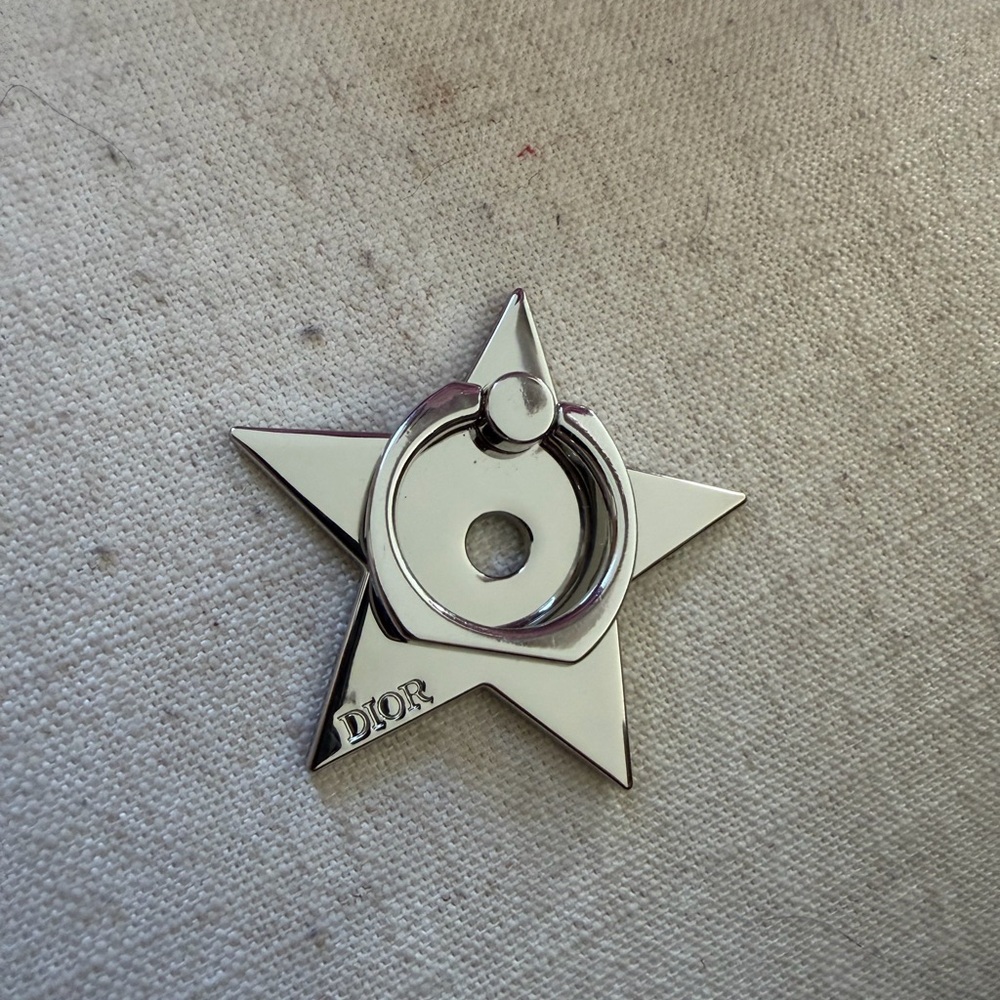 Dior Silver Star Phone Ring Holder